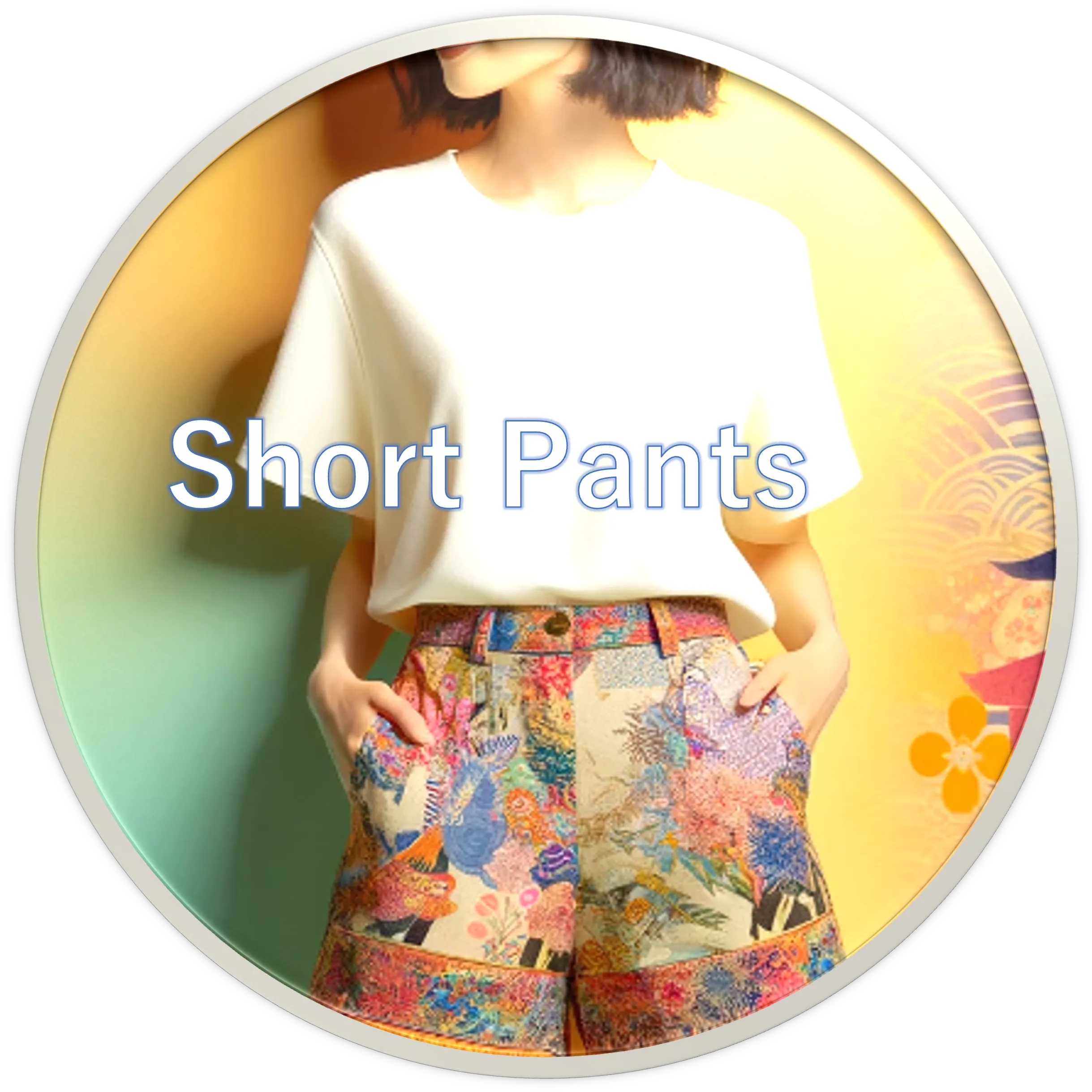 ショートパンツのデザインをします。