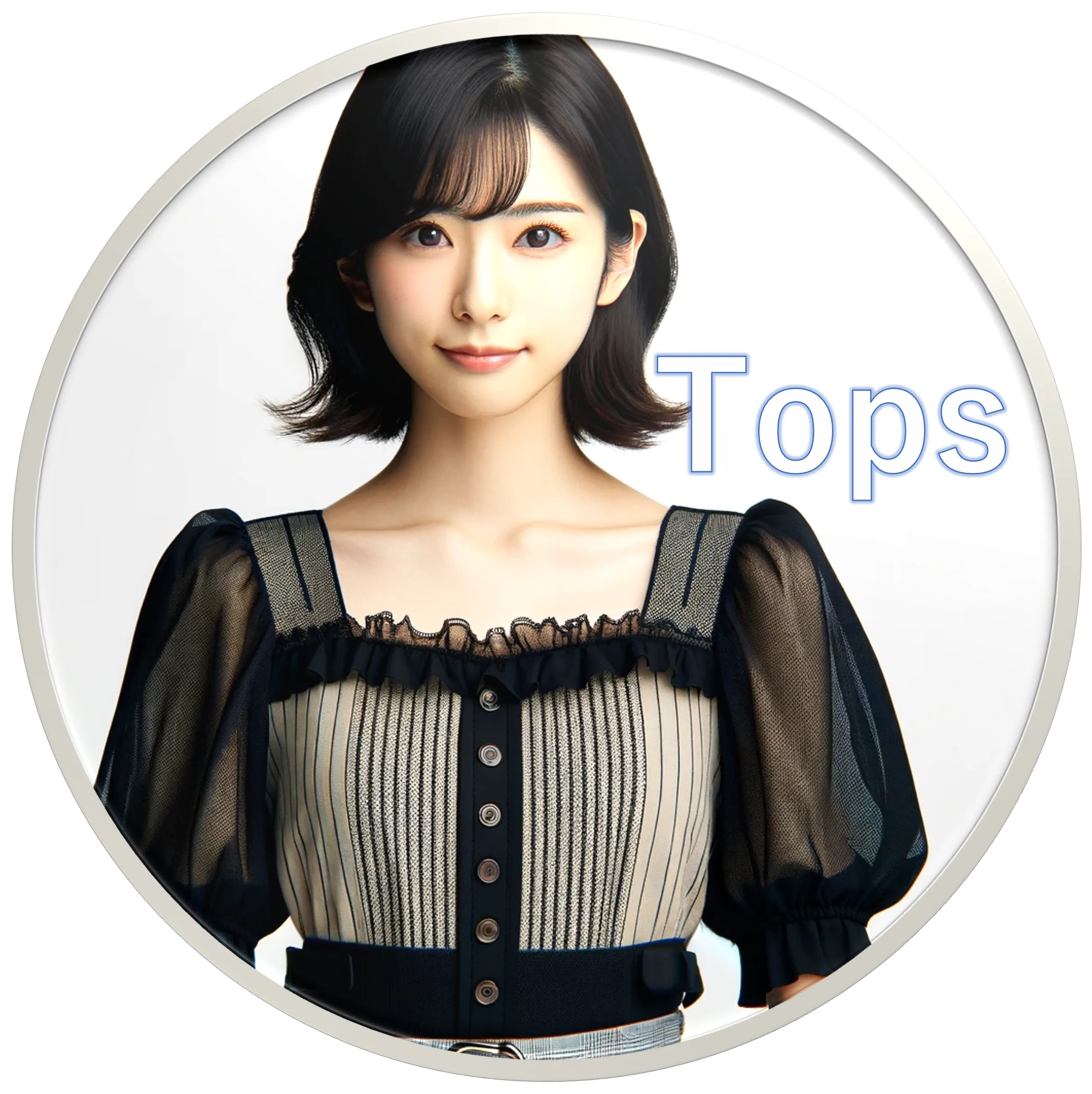 トップスのデザインをします。